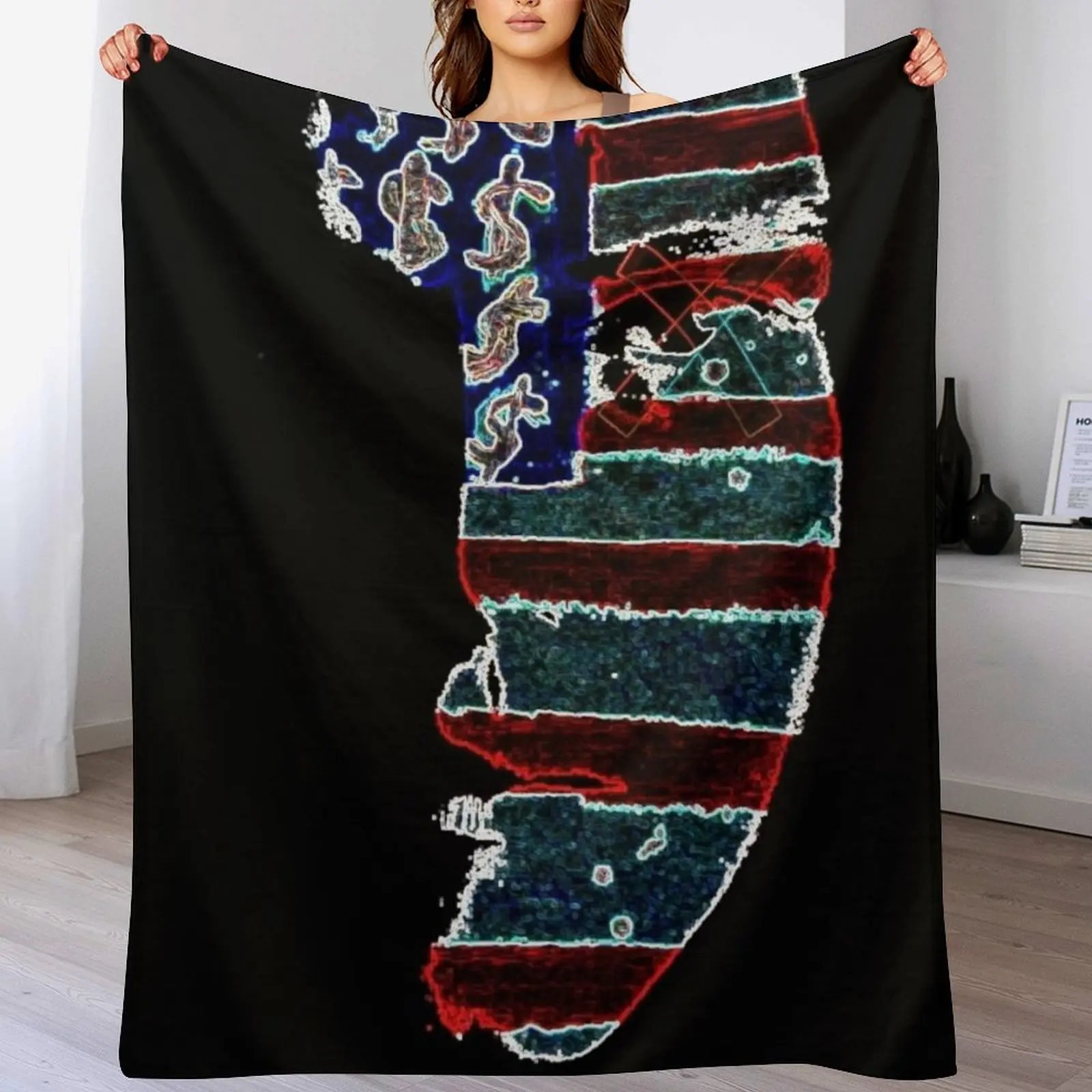 

our Democracy Has been hacked Throw Blanket Cozy Throw Blanket for Bed Sofa Chair