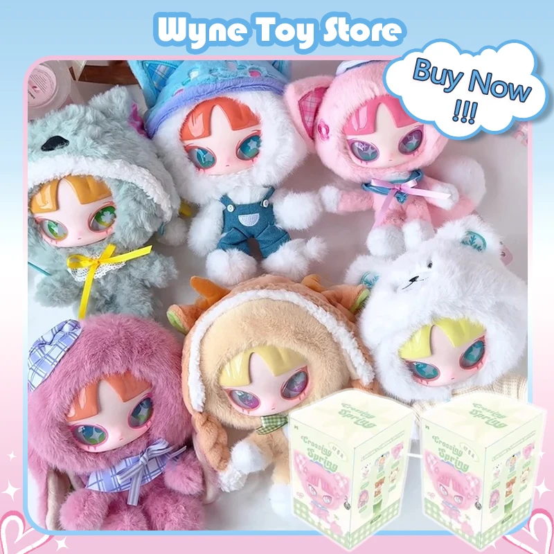 

New INN'S Crossing Spring Series Plush Blind Box With Detachable Hat Featuring Unique Fringe Hand Figure Desk Decoration Toy