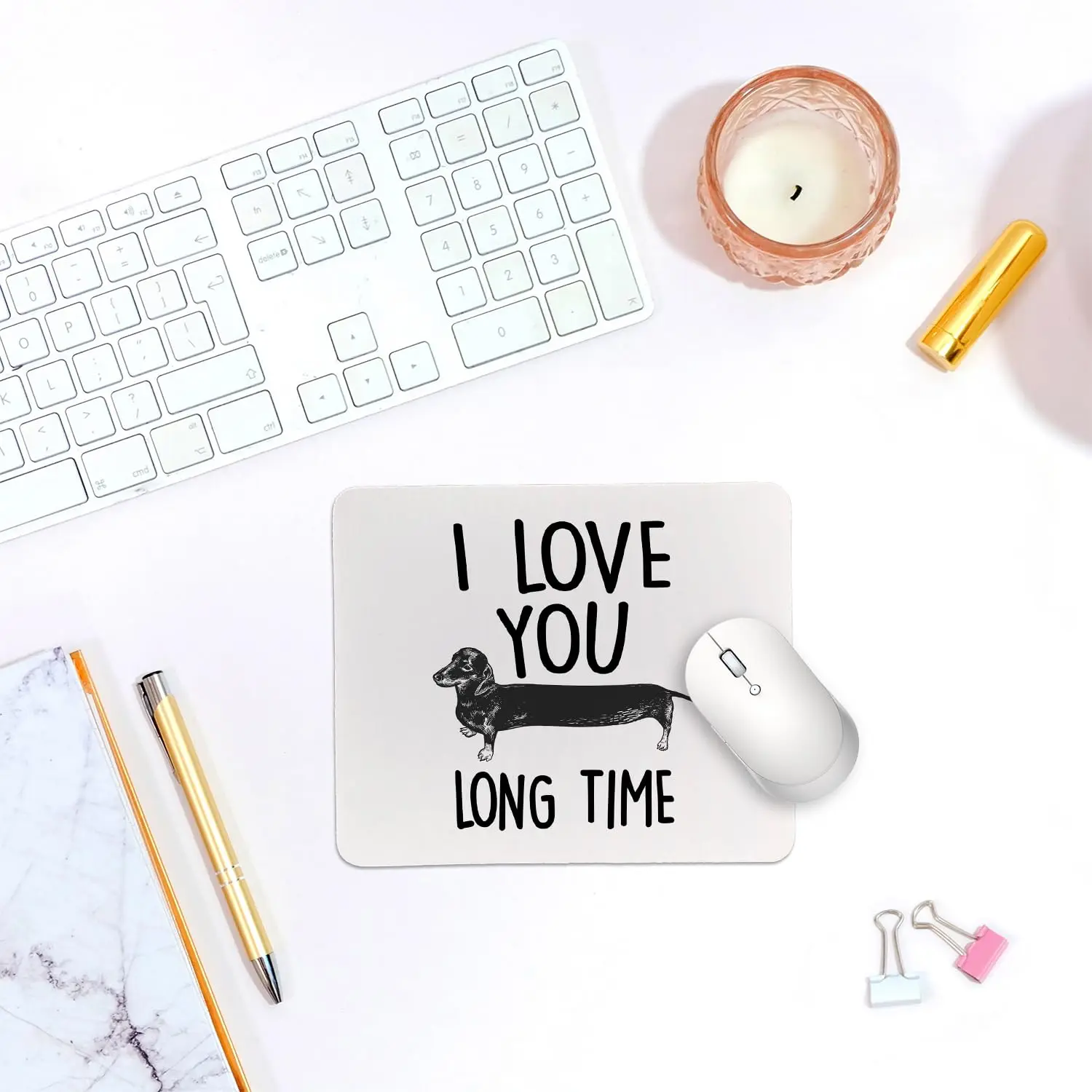 High Quality Funny Cute Dachshund Printing Lock Edge Mousepad Gamer Mouse Mat Keyboard Mats Desk Pad Mousepads 30x25cm