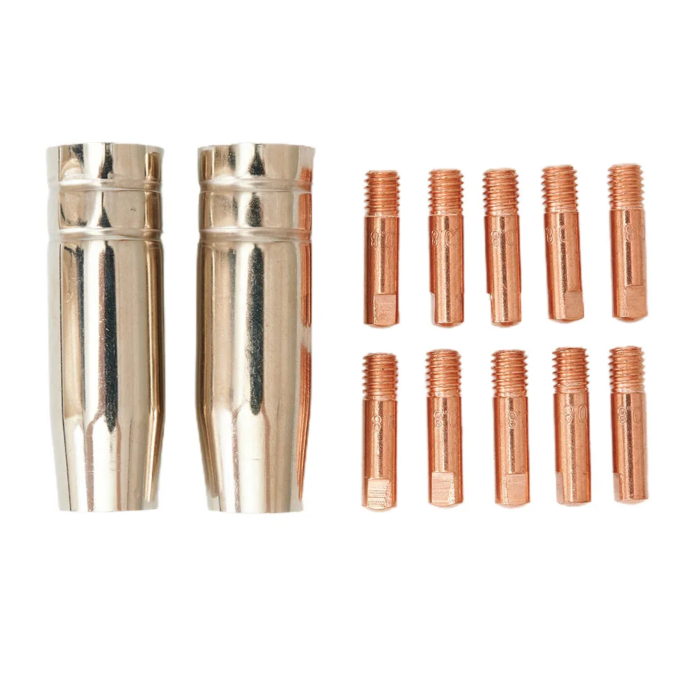 0.8mm Consumable Shroud Welding Tip 12* For Jasic For Mitech For Riland For Rilon MB15 for mig for welder for torch