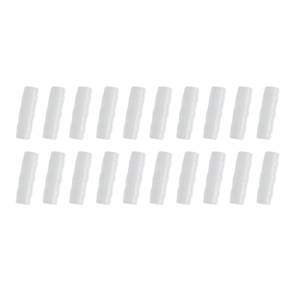 Tunnel Hoop Clips Pipe Clamps 20PCS Plant Stakes Row Cover Temperature Resistant White Anti Rust Kits Brand New