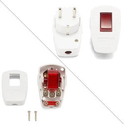 Presa elettrica Schuko maschio ue con sostituzione Swtich ON/OFF Rewireable AU UK adattatore europeo convertitore spina cavo presa ca