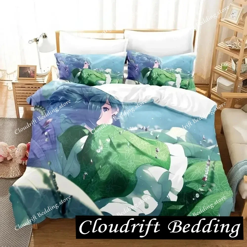 Wakasagihime (Touhou) Bedding Set Single Twin Full Queen King Size Bed Set Aldult Kid Bedroom Duvetcover Sets bed sheet set
