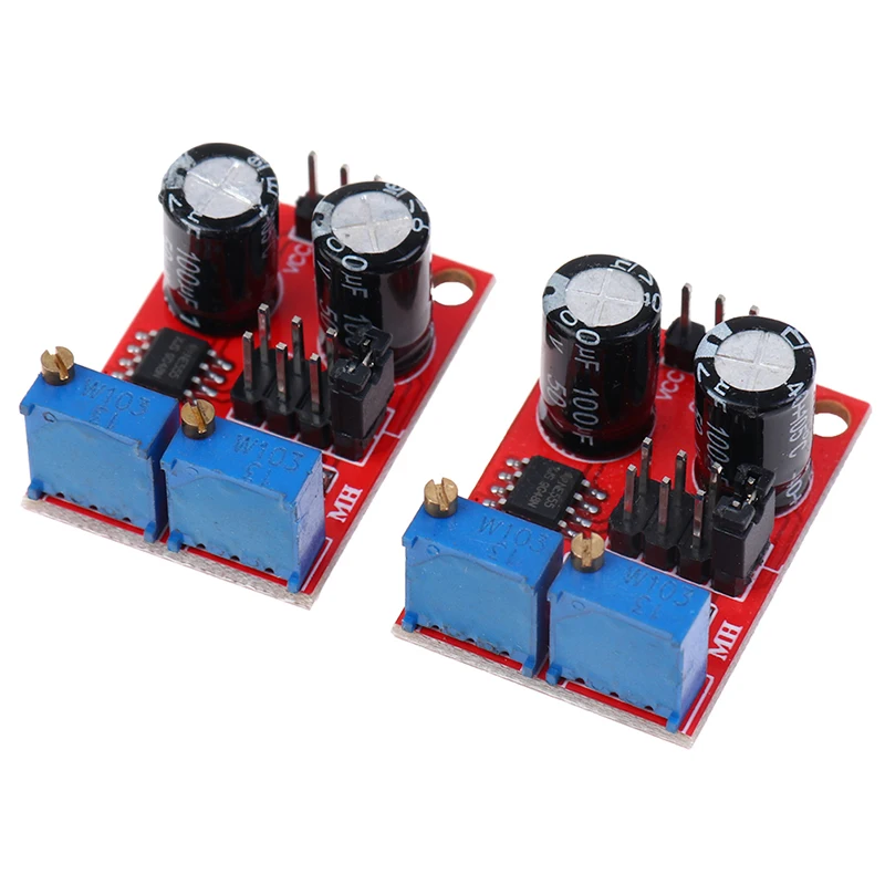 

2pcs pulse adjustable square wave rectangular NE555 signal generator module