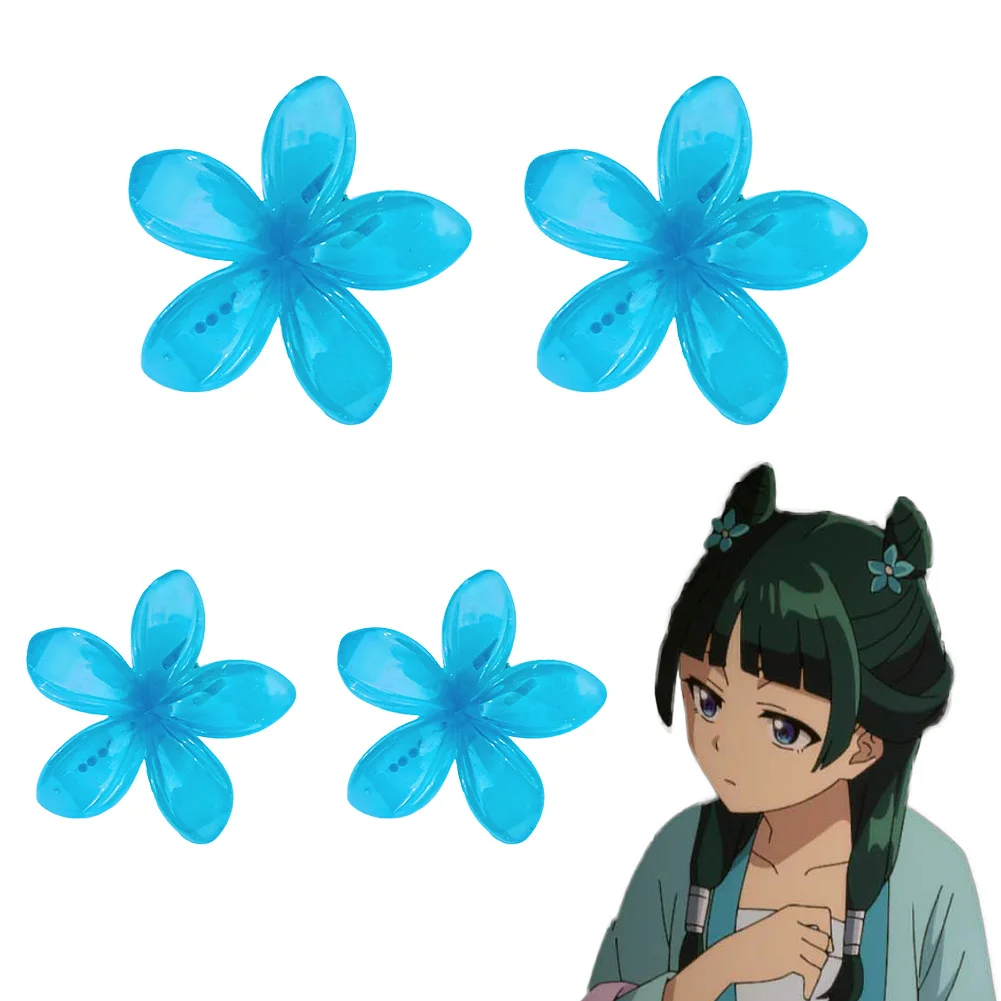 Anime Apothecary Diary Maomao Accessori per costumi cosplay Fantasia Fiori blu Copricapo Gioco di ruolo Prop Festa di carnevale di Halloween