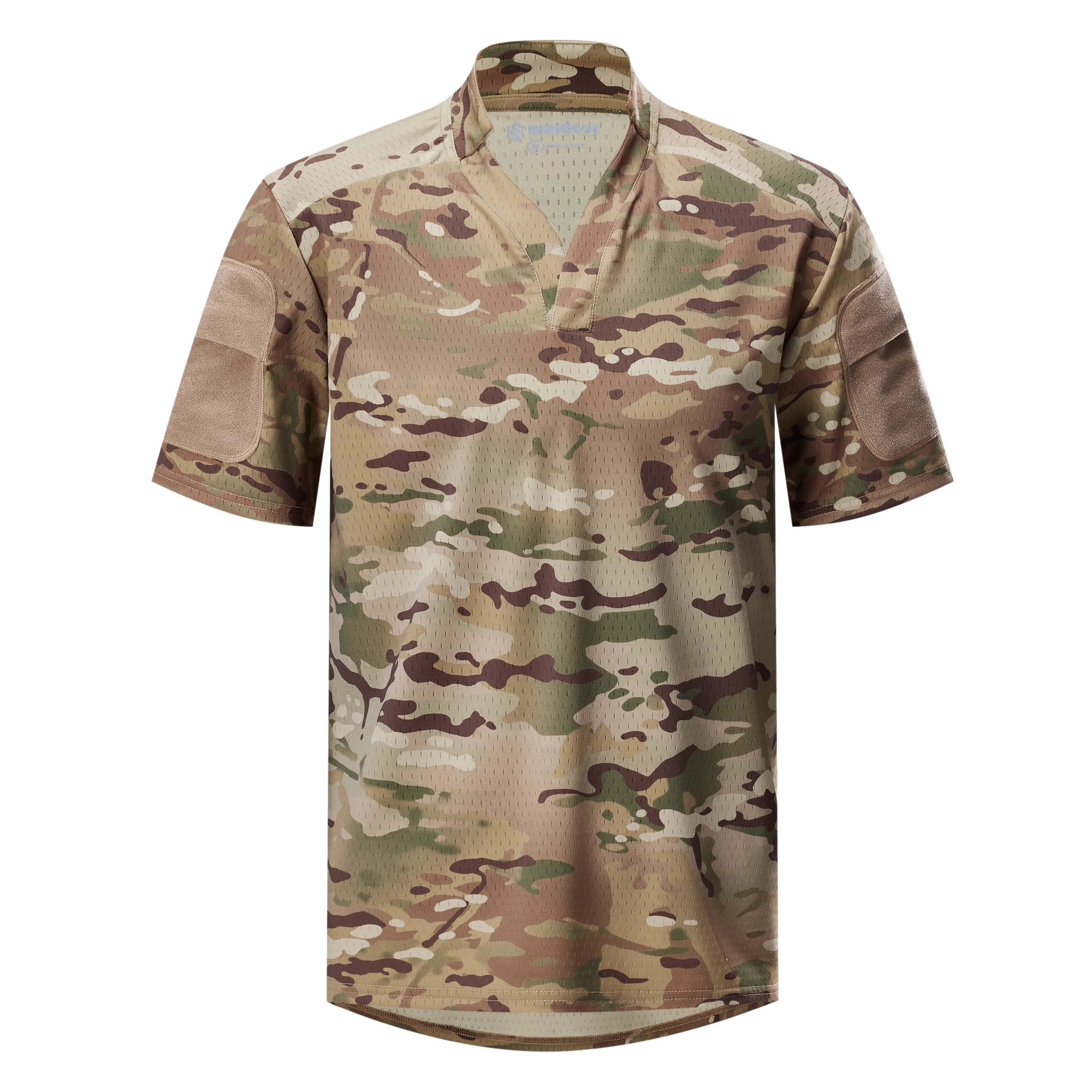 

Shekkingear BOS Рубашка для регби с короткими рукавами Быстросохнущая тактическая футболка для спорта на открытом воздухе