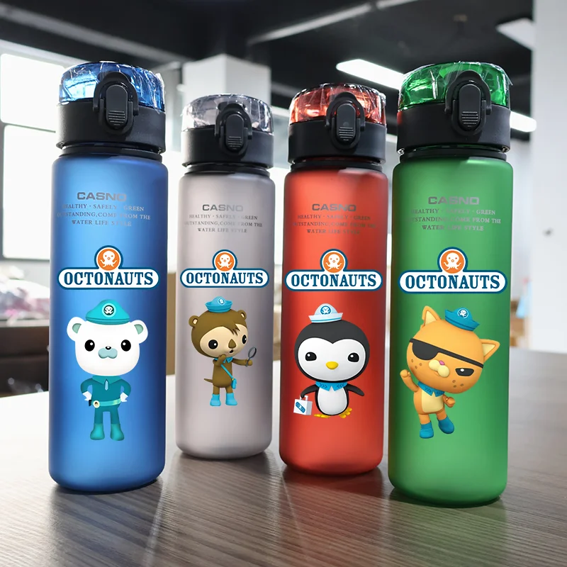 Vaso de Agua de 560 ml de Los Octonautas, Botella de Agua Portátil de Plástico para Exteriores, Barnacles Peso, Gran Capacidad, Regalo Deportivo