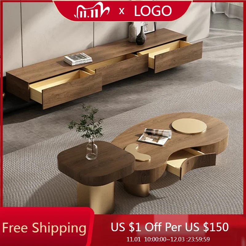 Computer Designer Coffee Table Luxury Living Room Nordic Transform Side Table Japanese Bedroom Mesa Auxiliar Home Furniture