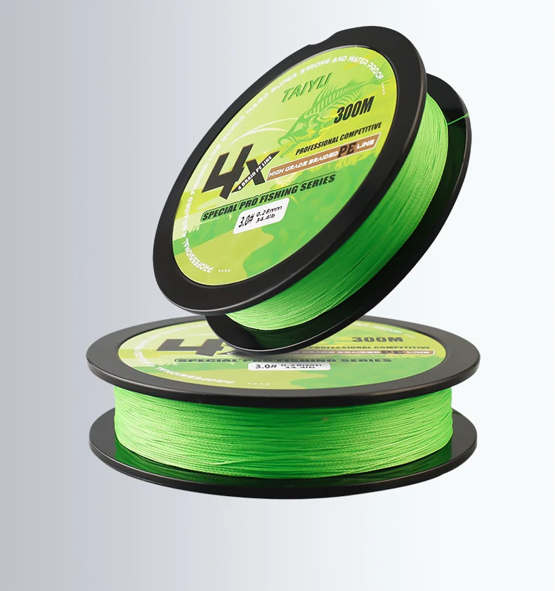 TAIYU X4 300 m Angelschnur 4 Stränge geflochten Japan Langlebige Multifilament-Angelschnur 19LB-70LB Super glatte Karpfen-Angelschnur – Detail 19