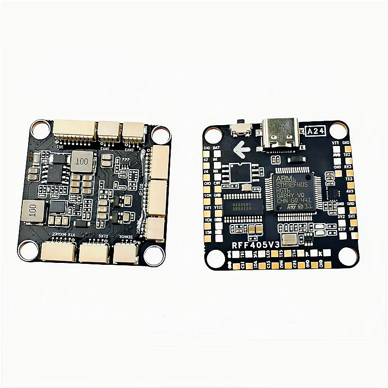 

FPV Stack RFF F405 V3 60A 4in1 ESC 3-6S 30X30 FC & ESC FPV Stack Беспроводная конфигурация Betaflight для модели FPV Freestyle Drone