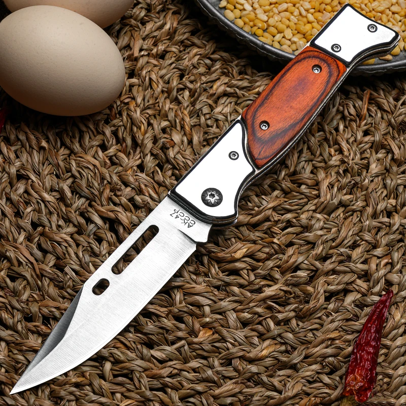 Outdoor folding knife, stainless steel small knife, household kitchen multi-purpose knife, fruit knife, outdoor camping with sma