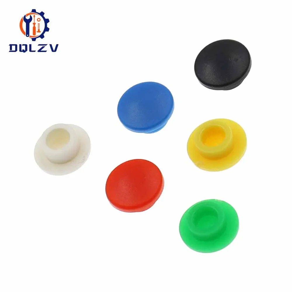 A29 3.4/3.2/3.1mm Micro Tactile Push Button Switch Cap Momentary Tact Cap fit 6*6 Switchs Red Black White Grey Blue Green 6x6mm