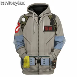 CUSTOM NAME GHOSTBUSTERS 1984 COSPLAY APPAREL 3D Zip Up HOODIE Women/Men Sweatshirt Streetwear Pullover Casual Jacket Tracksuit