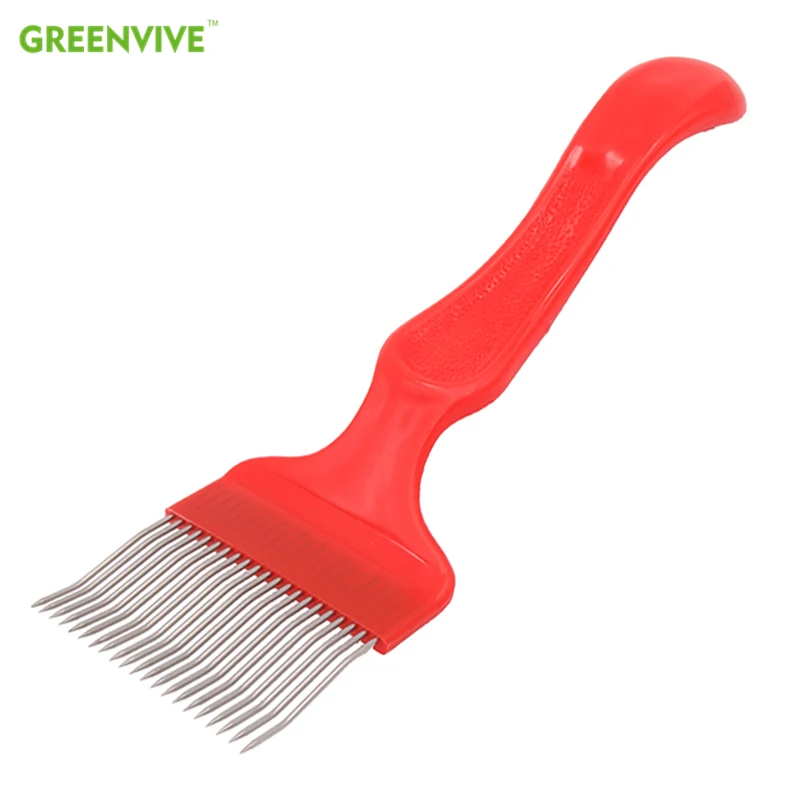 1Pc Good Quality 21 Pin Stainless Steel Tines Comb Uncapping Fork Scratcher Apiculture Cut Honey Fork Bee Beekeeping Tool