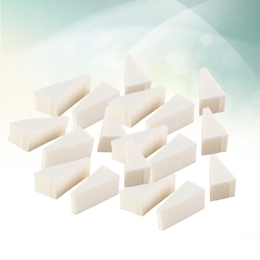 

40Pcs Nail Sponge Wedges Multifunctional Puff Makeup Application Manicure Pedicure Spirit Gum Latex Nail Sponge