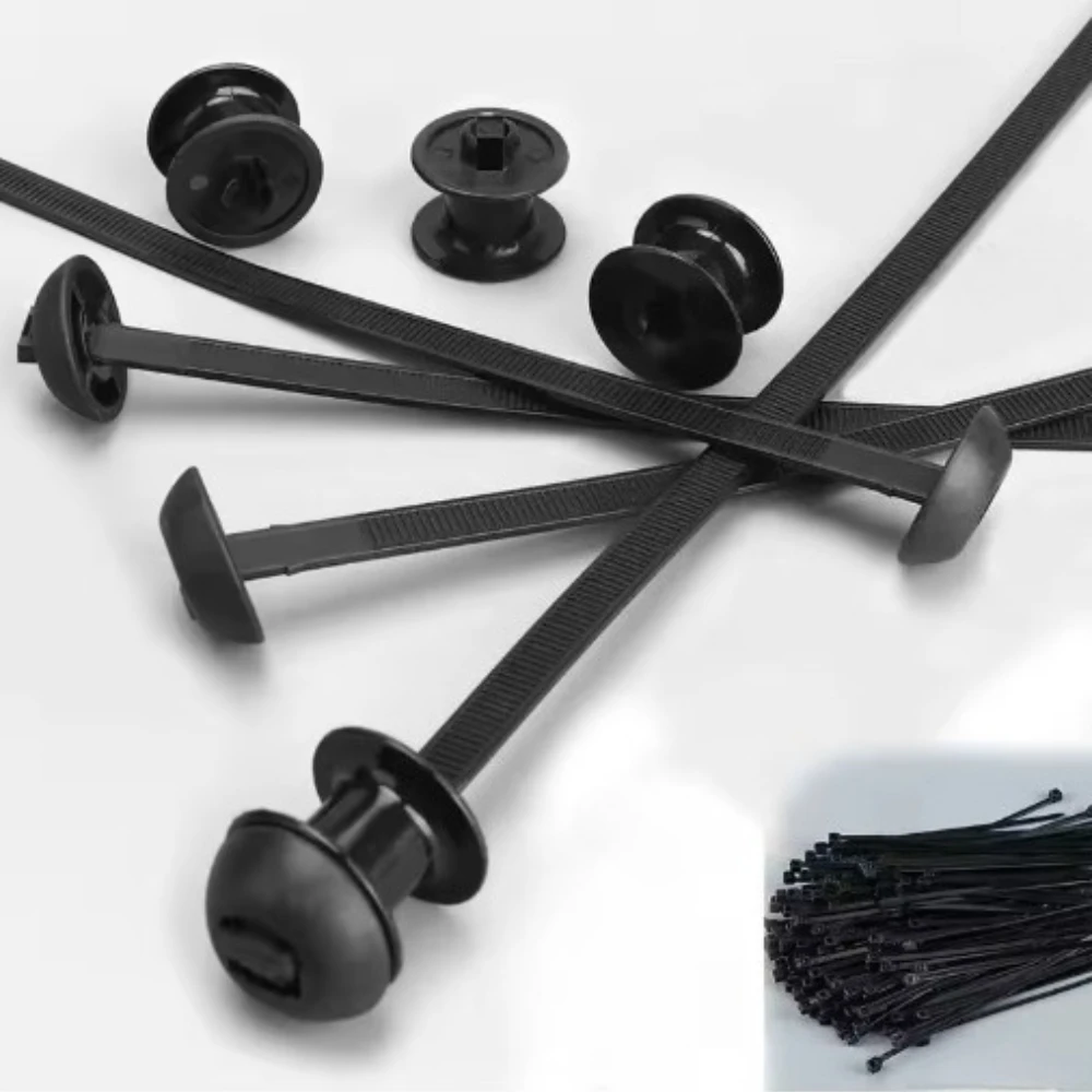 3/5/7/10/20PCS Universal Multi functional Cable Ties Automotive Cable Ties Fixed Head Wire Harness Cable Ties Fixed Cable Ties