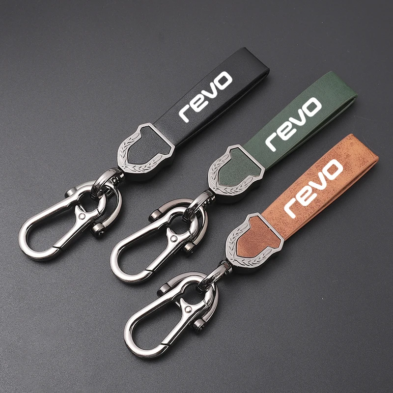 High-grade leather Ultra-clear printing High-quality key chain Keychain For TOYOTA revo car accessories