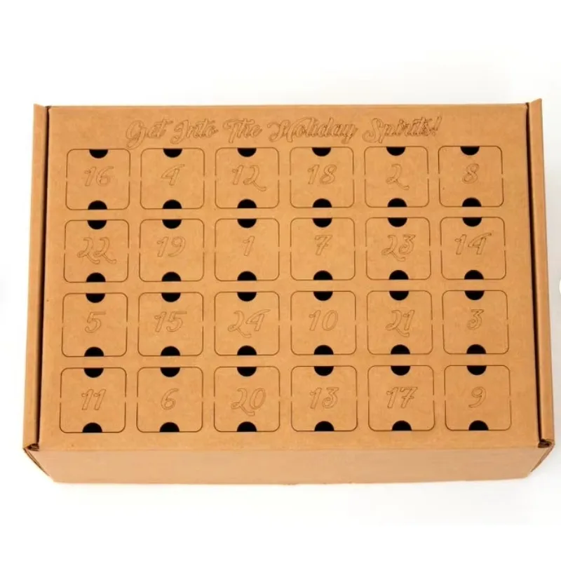 Customization.Wholesale Custom Logo Printed Christmas Custom Tea Gift Box Advent Calendar