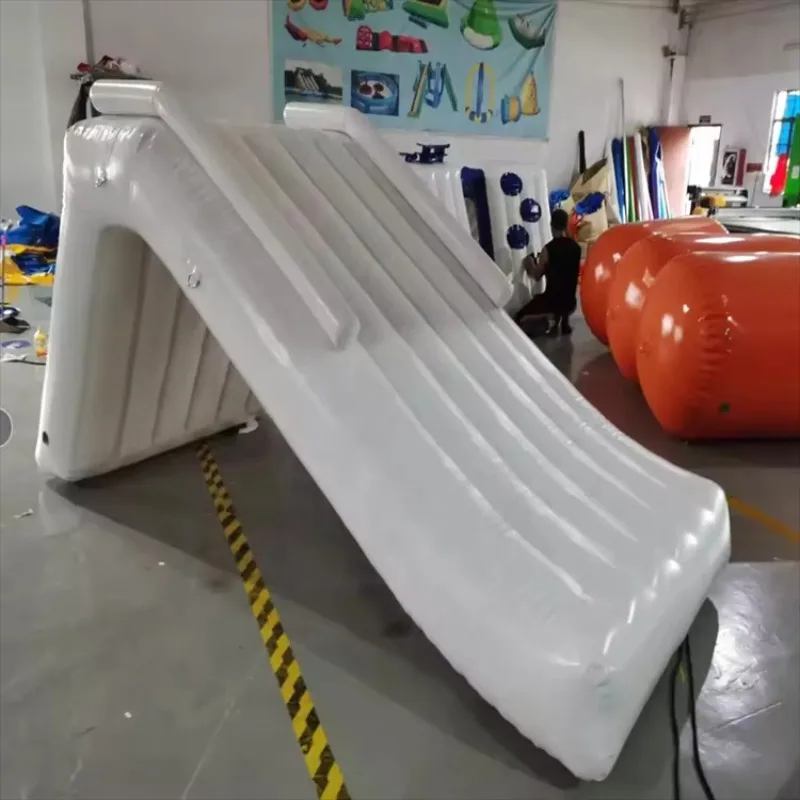Customized Outdoor Inflatable Water Park Games Portable Airtight Floating Slide Adult Children Inflatable Mini Pool Slide