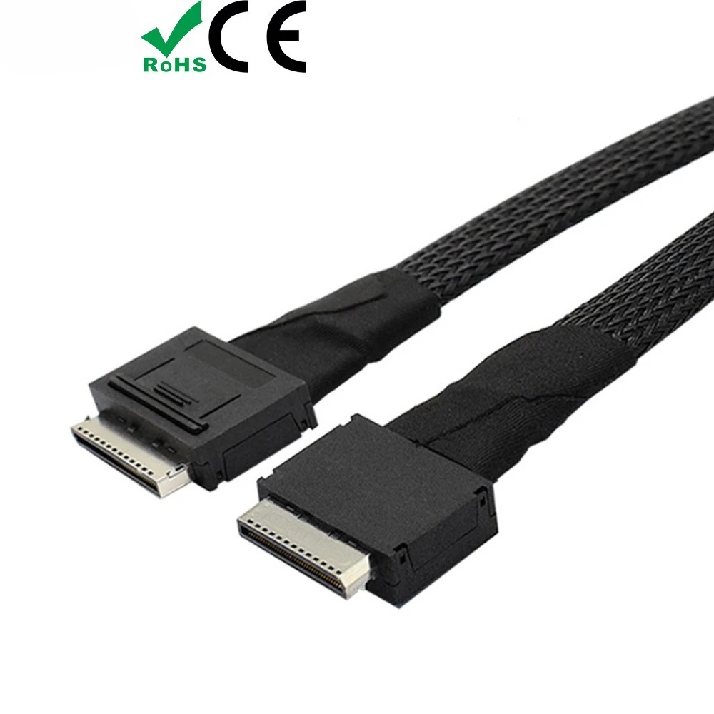 

PCIE Oculink SFF 8611 8I To MINI SAS SFF-8611 8I Server Super Speed Cable Data Extension Cable Male To Male Data Transfer Line