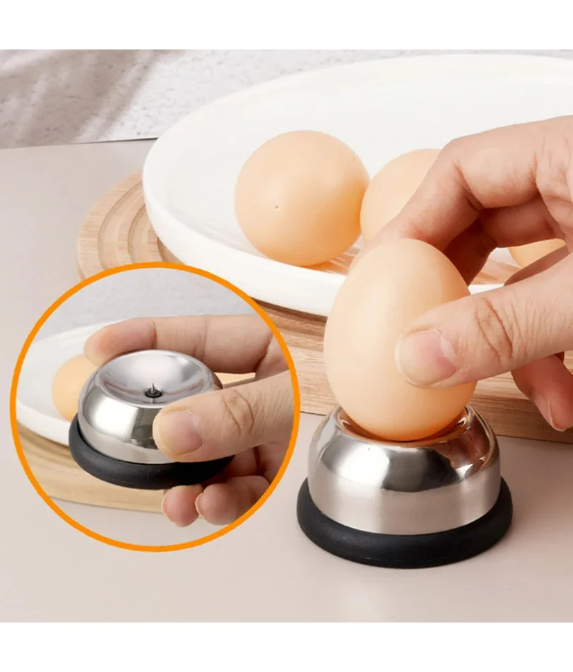 Perforadora de huevos para huevos hervidos, perforadora, separador de agujas de acero inoxidable, herramienta de perforación, utensilios de cocina