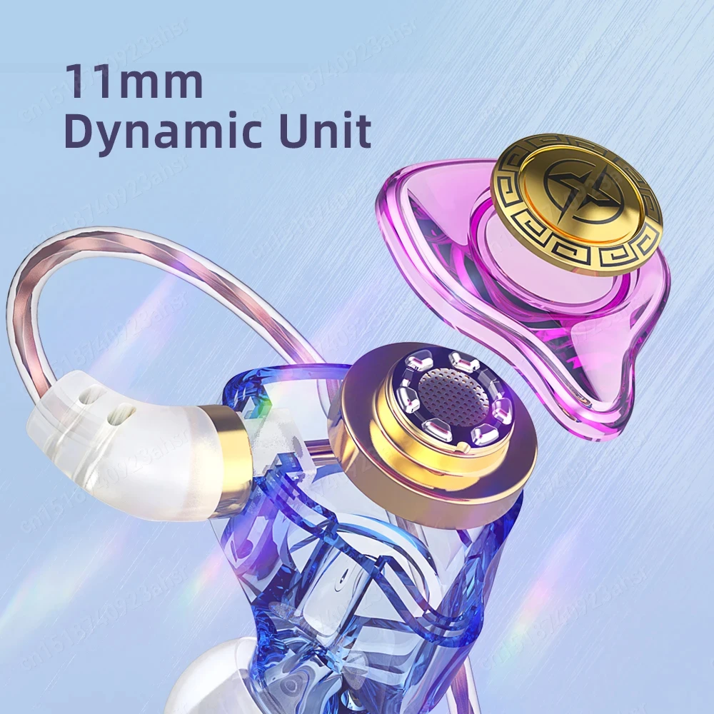 HiFi Wired Earphone In Ear Monitor Headphones with Microphone Sport Noise Cancelling Headset Dynamic Bass Earbuds Gaming Gift X7