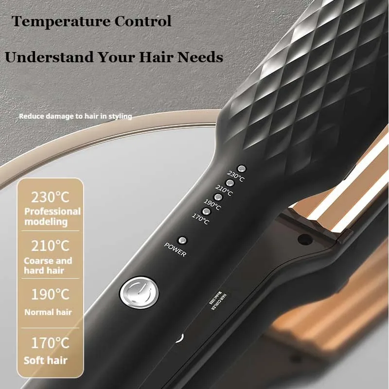 Hair Iron 3D Hair Crimper Professional Volumizing Curling Iron Corn Perm Fluffy Splint Flat Iron Hair Styling Tools - view 4