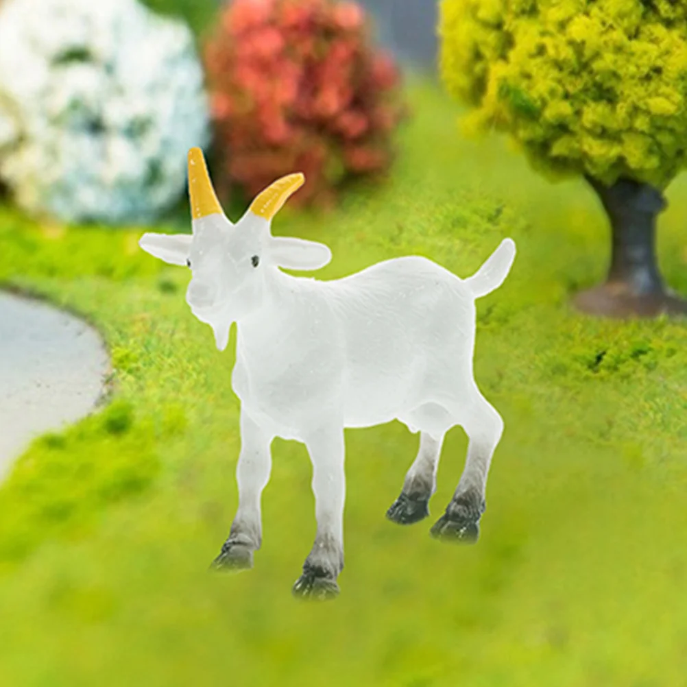 8 Pcs Sculpture Simulated Aries Model Toy Animal Figures Pvc Micro Landscape Decors