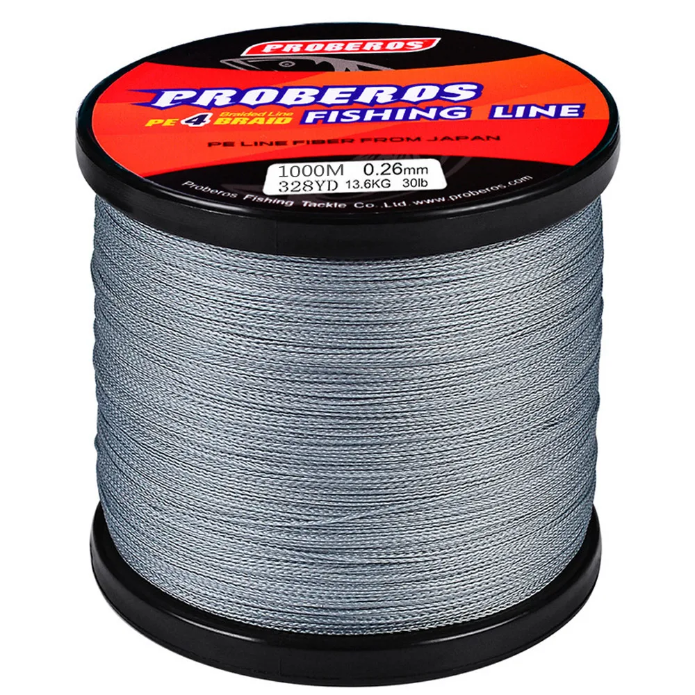 

1000M 4 Braids Fishing Line Superior Abrasion Resistance 4 Weaved Fish Wire 6LB-100LB Cord Tackle PE Braided Sea Fishline