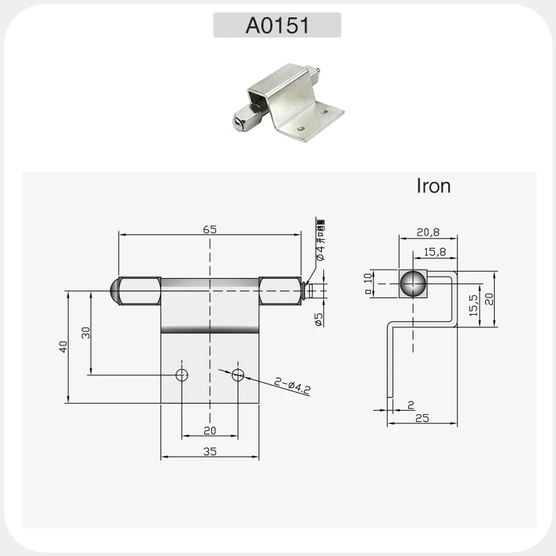 Hidden Load-Bearing Solderable Dark Iron Distribution Box Cabinet Hidden Inside Door Hinge Manufacturers Direct Sales