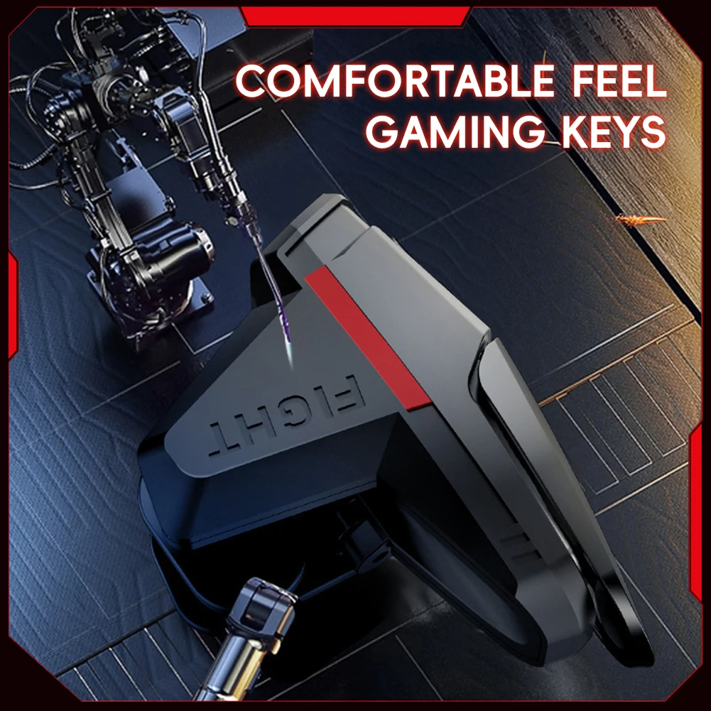 وحدة تحكم في الألعاب للهاتف المحمول PUBG L1R1 Fire Aim Shoot Button Gamepad 4 أصابع عصا التحكم في اللعبة لهاتف iPhone وسامسونج