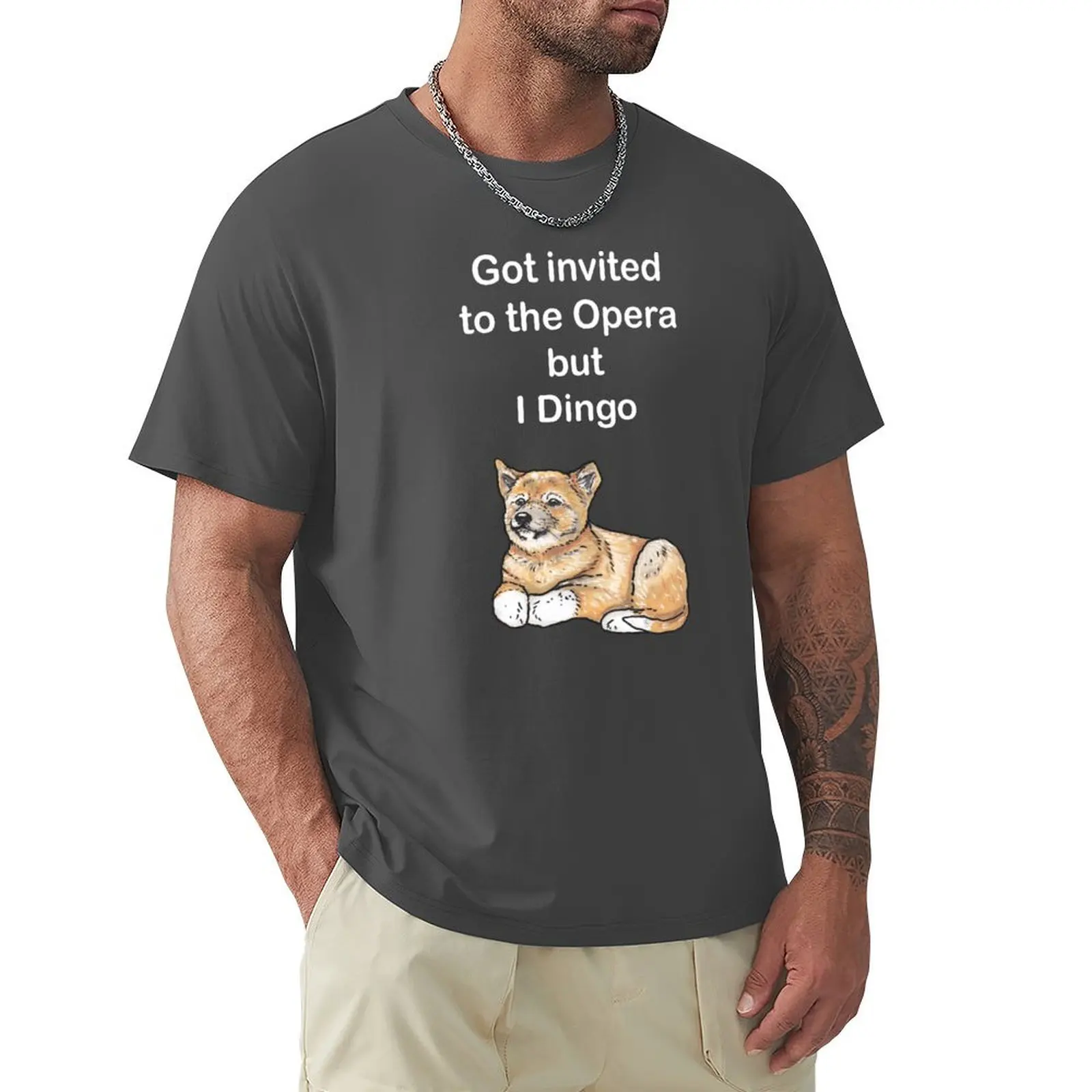 Dingo dog pup - Animal series T-Shirt hippie clothes blanks mens plain t shirts