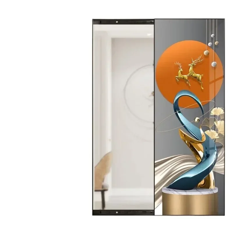 Light luxury invisible fitting mirror