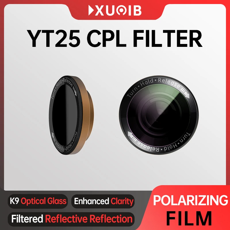 XUOIB – filtre optique CPL Original, Film polarisant circulaire pour caméra de tableau de bord i7pro-WB, élimine la clarté réfléchissante et améliorée