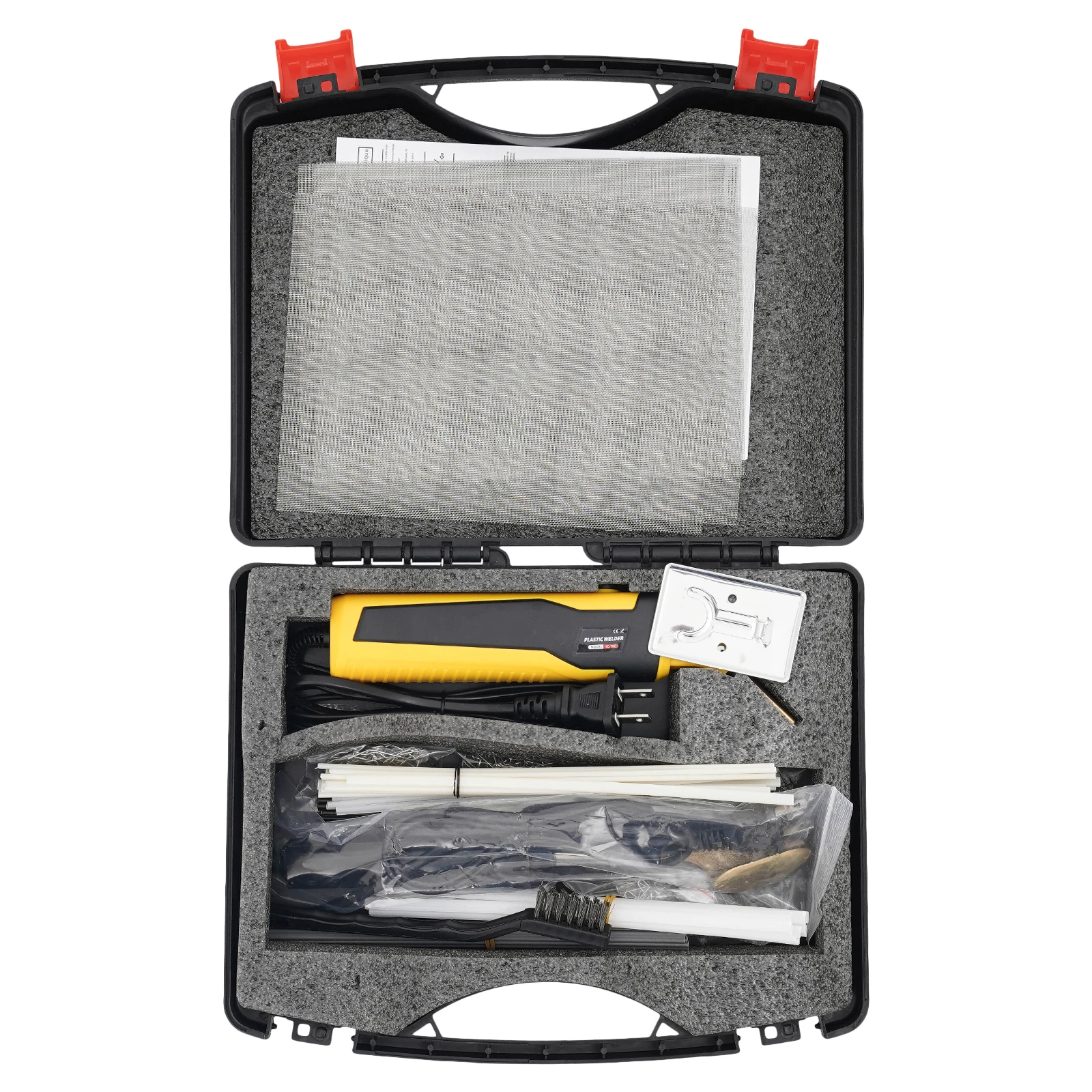 100W Plastic Welder Complete Kit with Carrying Case, Designed for DIY Repair of Automotive Bumpers, Furniture, Toolboxes, and Various Plastic Components