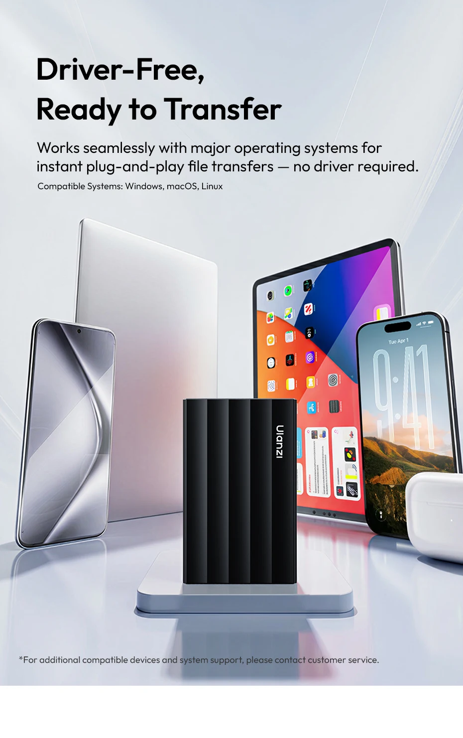 Ulanzi DC04 4-in-1 Kartenleser Tragbarer Metall-Kartenleser für Kamera Laptop Smartphones SD/TF/CFexpress Typ A/B für die Arbeit – Detail 7