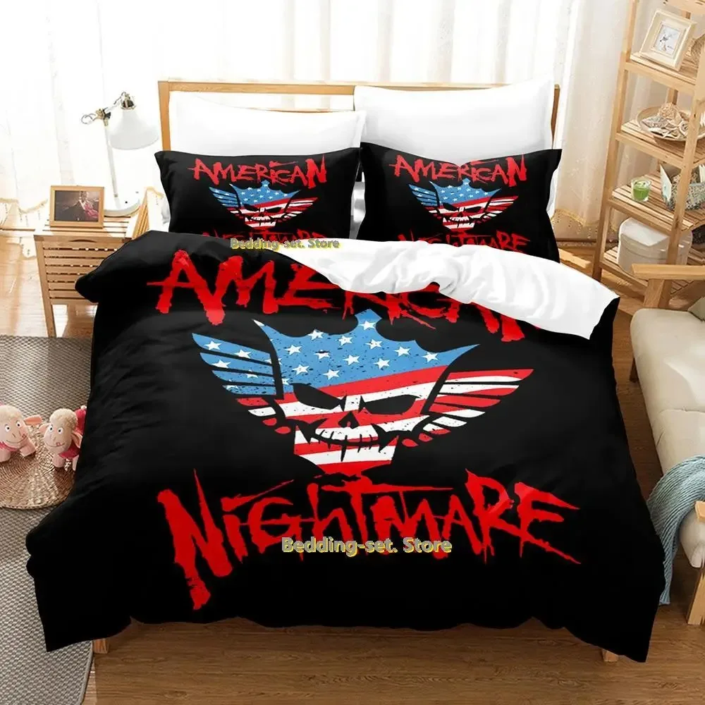 

New Cody Rhodes American Nightmare Bedding Set Single Twin Full Queen King Size Bed Set Adult Kid Bedroom Duvetcover Sets Anime