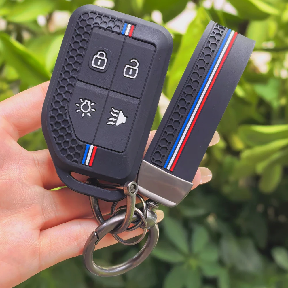 Silicone Car Remote Key Fob Case Shell for VOLVO EVRO 6 FM FH16 FH 460 540 2024 KEY Cover with Keychain Holder Accessories