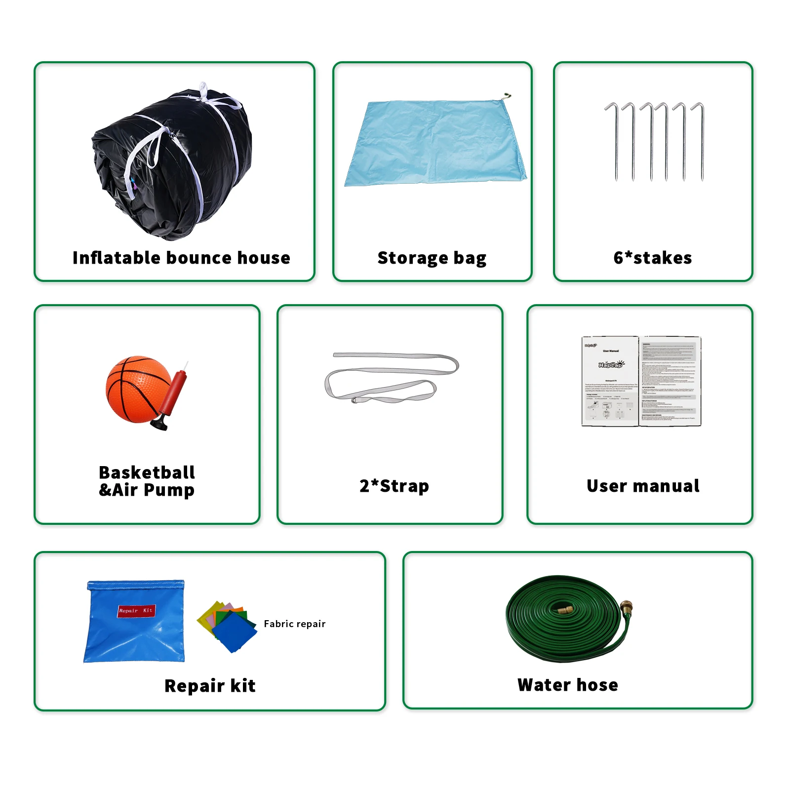 Casa gonfiabile di rimbalzo di grado commerciale combinata con scivoli d'acqua, festa in cortile per bambini, 100% PVC, tema di blocchi di costruzione