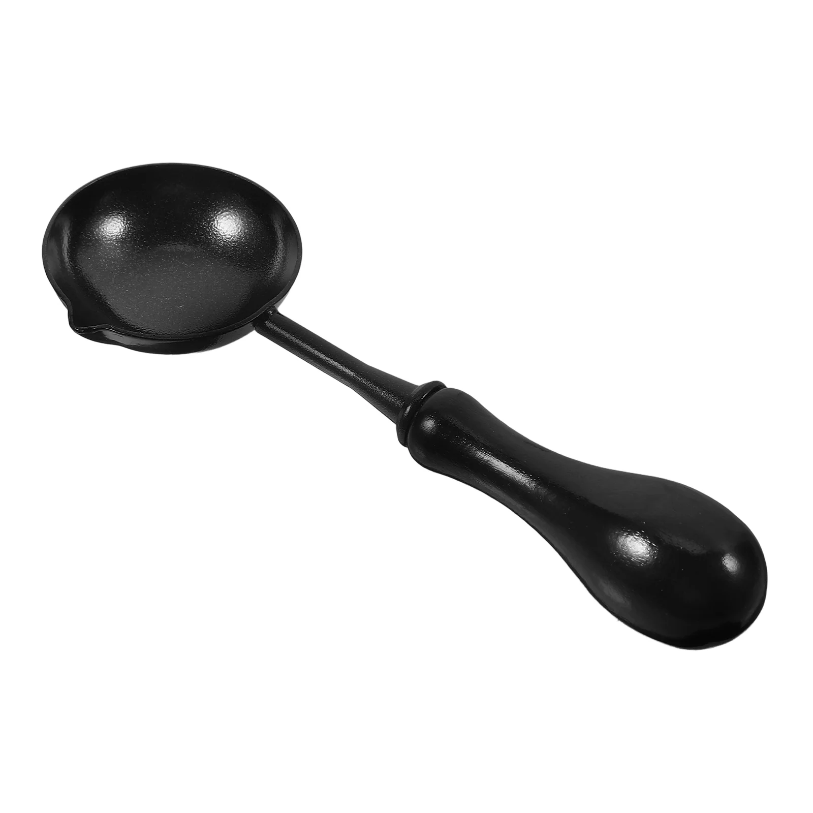 

Retro Wax Seal Spoon Long Handle Non-stick Melting Tool for Envelope Crafts Black Manual Sealer Spoon Wax Scoop Stamped