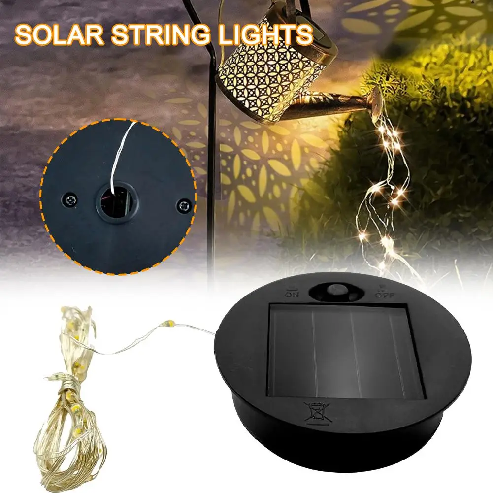 Solar Light Replacement Solar Panel Outdoor Hanging Lighting Pathway Parts Solar Waterproof Accessories Garden Lanterns Q2w9