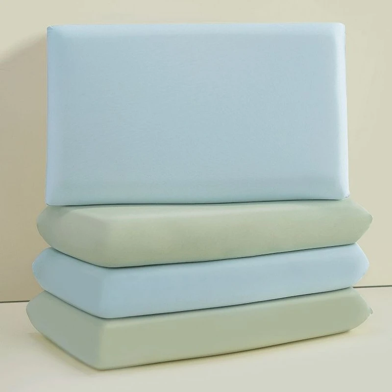 Cooling Ice Silk Pillow Cover with Elastic Straps Universal Fit Stretchable Pillowcase for Standard Pillow Pillowcase