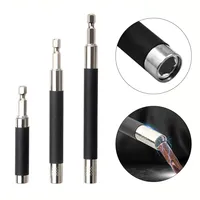 1pc Magnetic Screwdriver Bit Socket Holder Retractable Extension Connection Rod 1/4'' Hex Shank 80/120/140mm For Electric Wrench