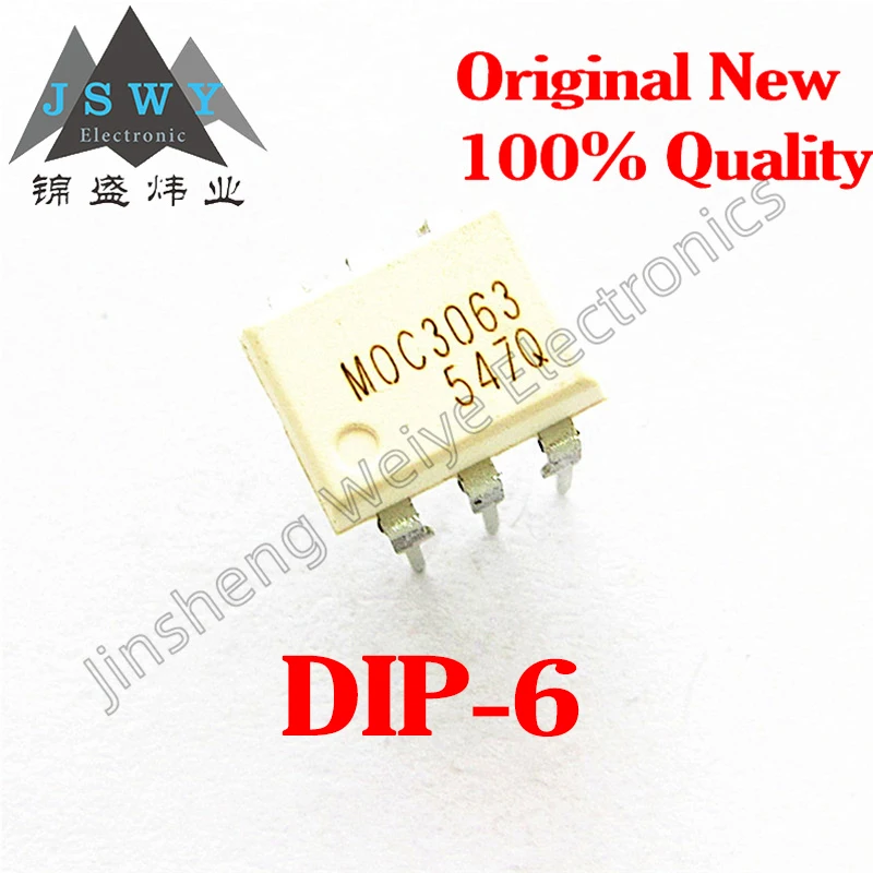 

5PCS Free Shipping MOC3063 3063 Direct Plug DIP-6 Photocoupler Thyristor Driver Brand New Good Quality