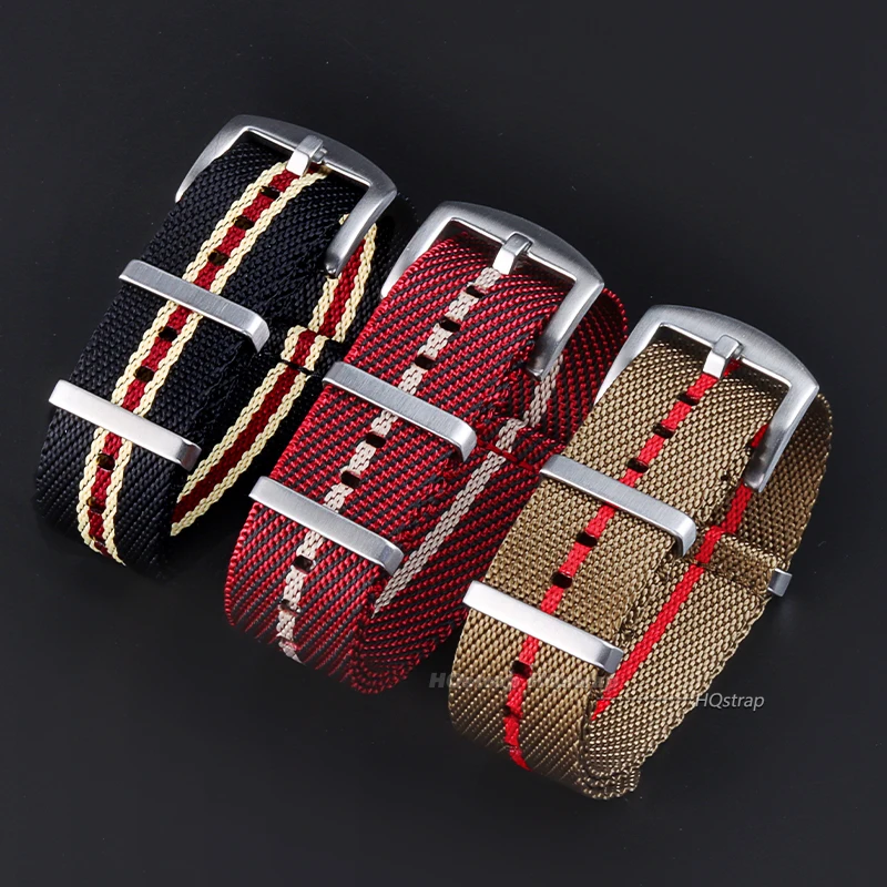 Nylon Watch Band for Seiko 18 20 22mm Fabric Bracelet for Rolex Men Women Belt for Casio Premium Military Strap for Tudor Bands