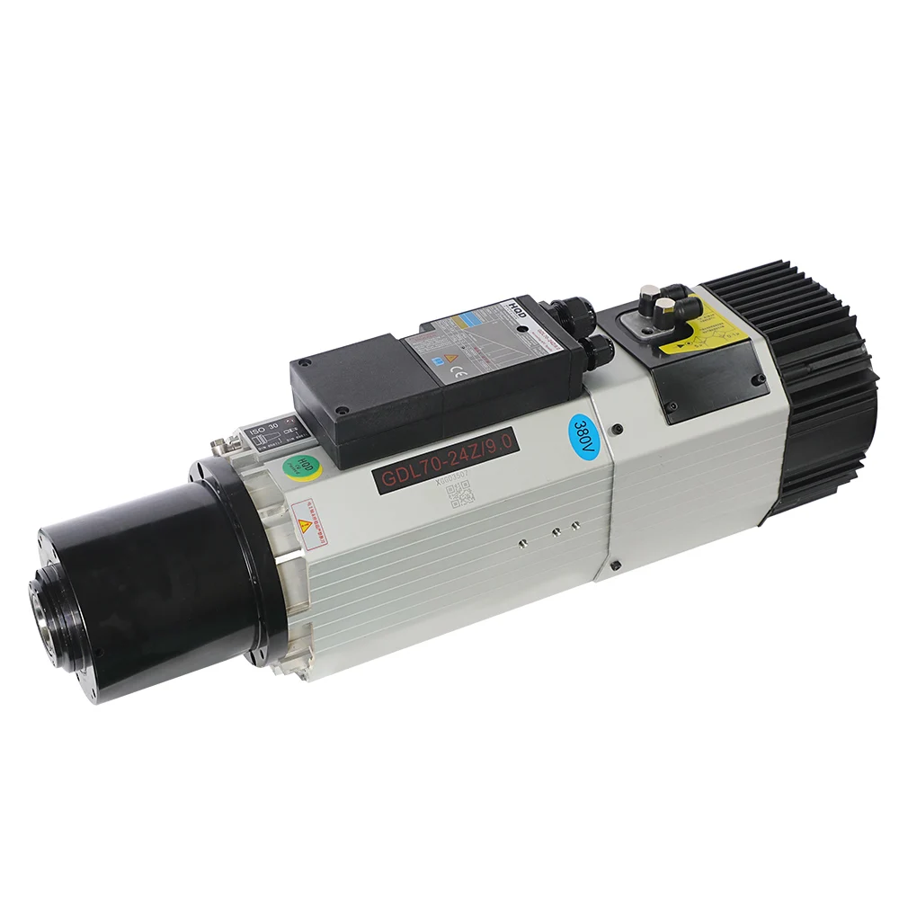 

HQD 9KW ES929 ISO30 Air Cooled ATC Spindle Motor For CNC Wood Cutting Machine GDL70-24Z/9.0
