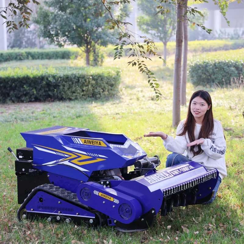 

Customized Factory High Quality Shrub Mower with Remote Control CE Approved DIY Petrol/Diesel Engine Lawn Mowing Robot