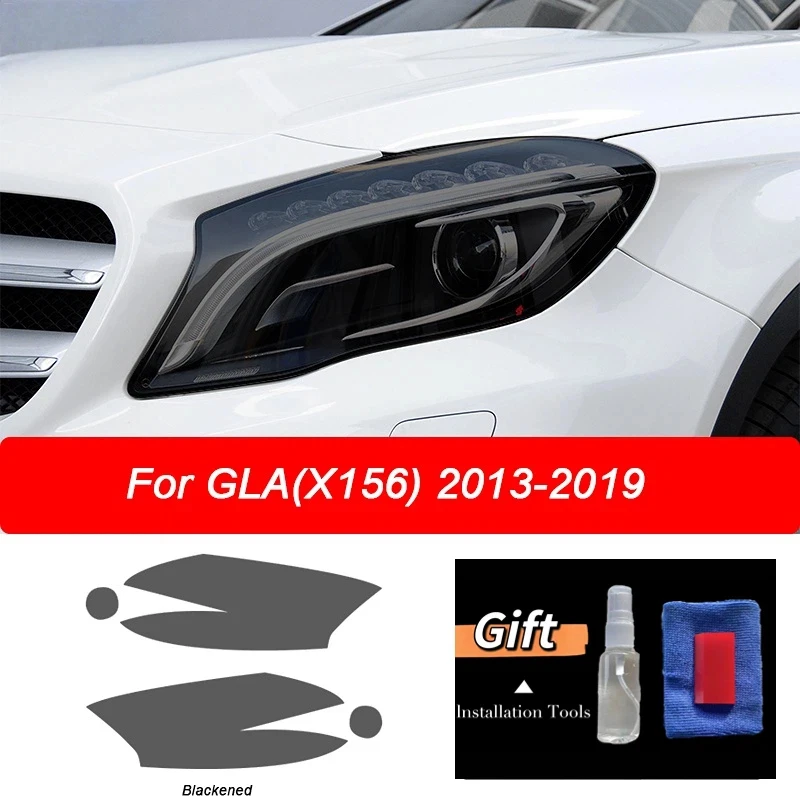 Auto Scheinwerfer Schutz Film Transparent Schwarz TPU Aufkleber Für Mercedes Benz GLA Klasse X156 H247 GLA45 200 250 AMG Zubehör
