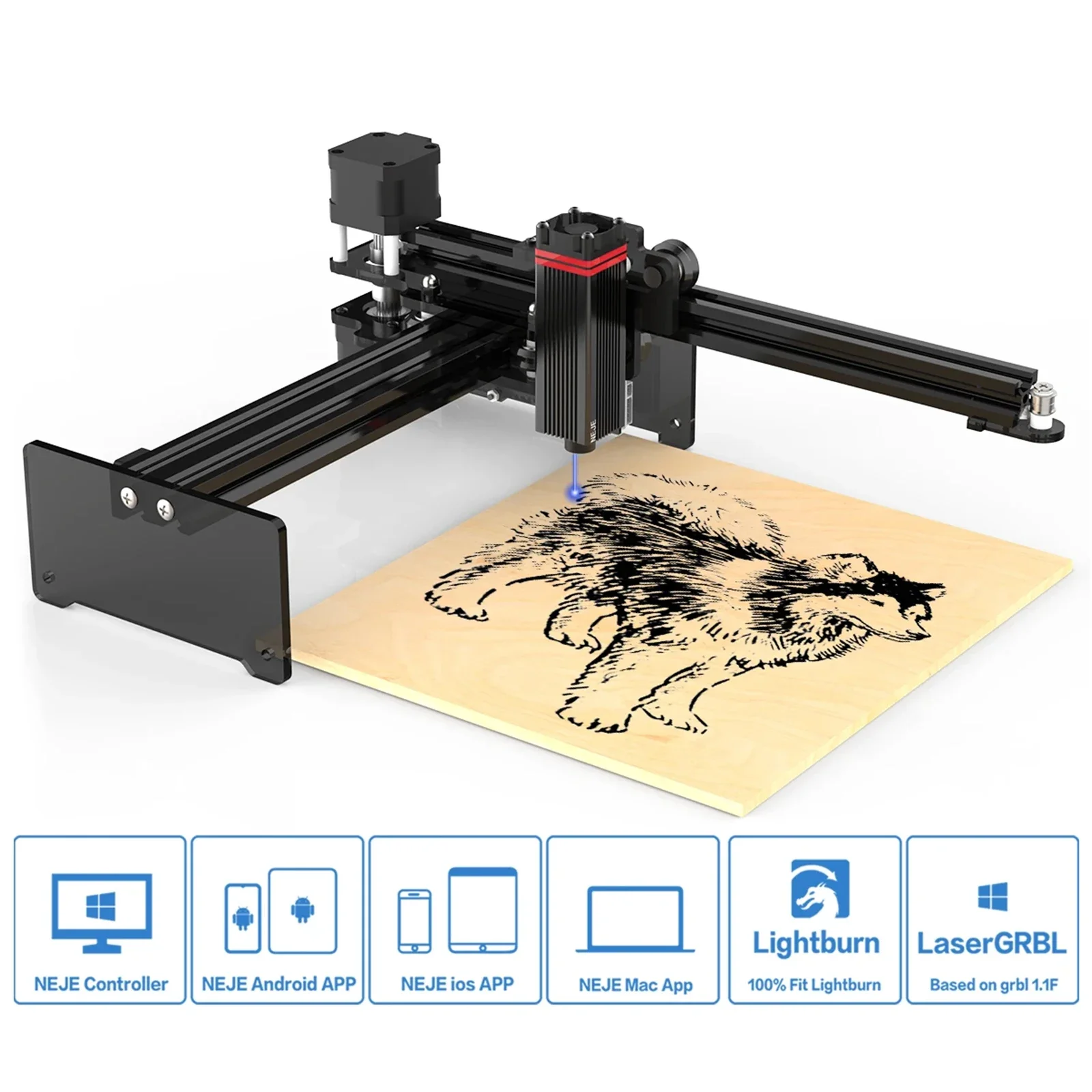 ODM portable 20W diode laser cutting machine and 170*170mm tire QR code and logo marking engraving machine