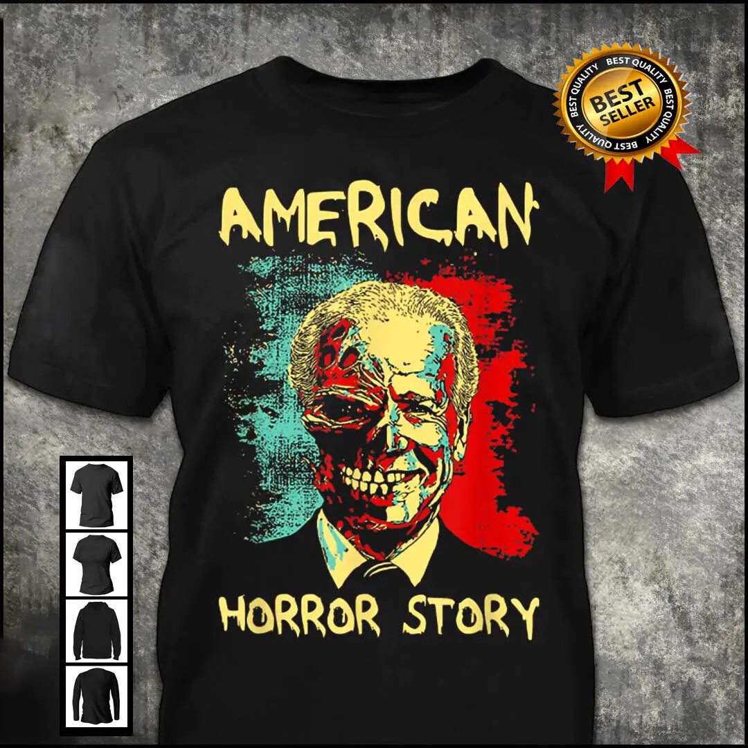 President Horror American Zombie Story Halloween Biden 2024 T-Shirt S-5XL